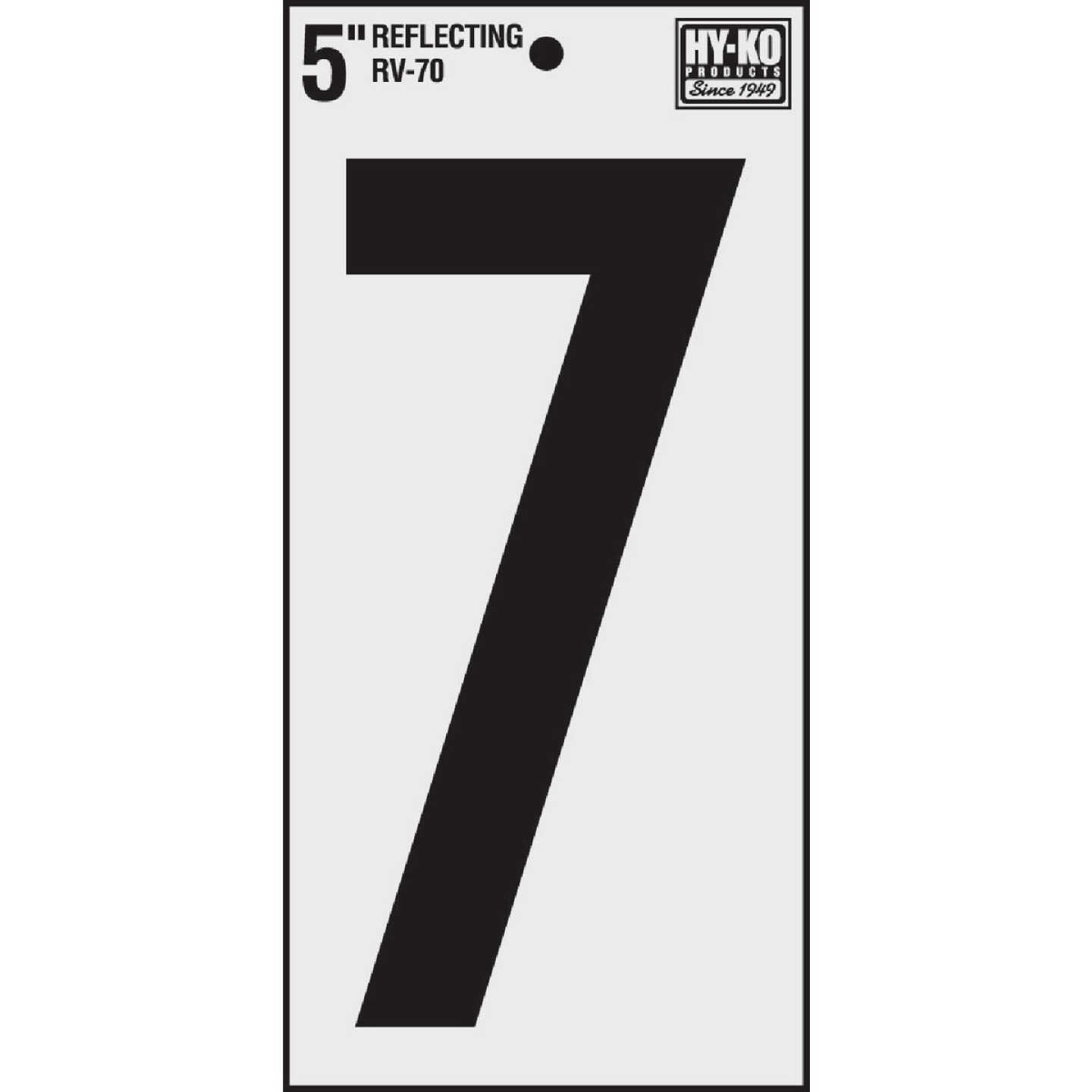 Hy-Ko Vinyl 5 In. Reflective Adhesive Number Seven Image 1