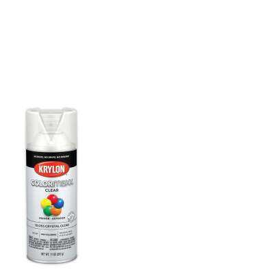 Krylon ColorMaxx 11 Oz. Gloss Paint + Primer Spray Paint, Crystal Clear